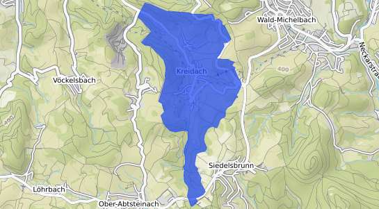 Bodenrichtwertkarte Wald Michelbach Kreidach